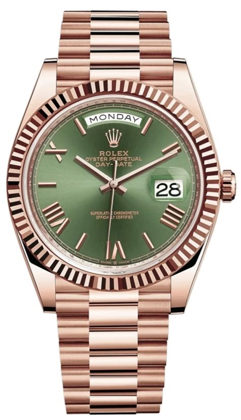 rolex olive green dial.